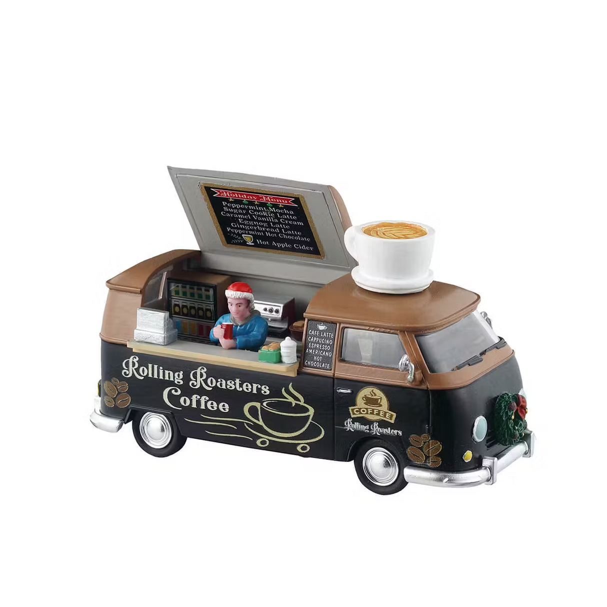 Rolling Roasters Coffee Lemax Christmas Village Table Accent - Mill Race Garden Centre