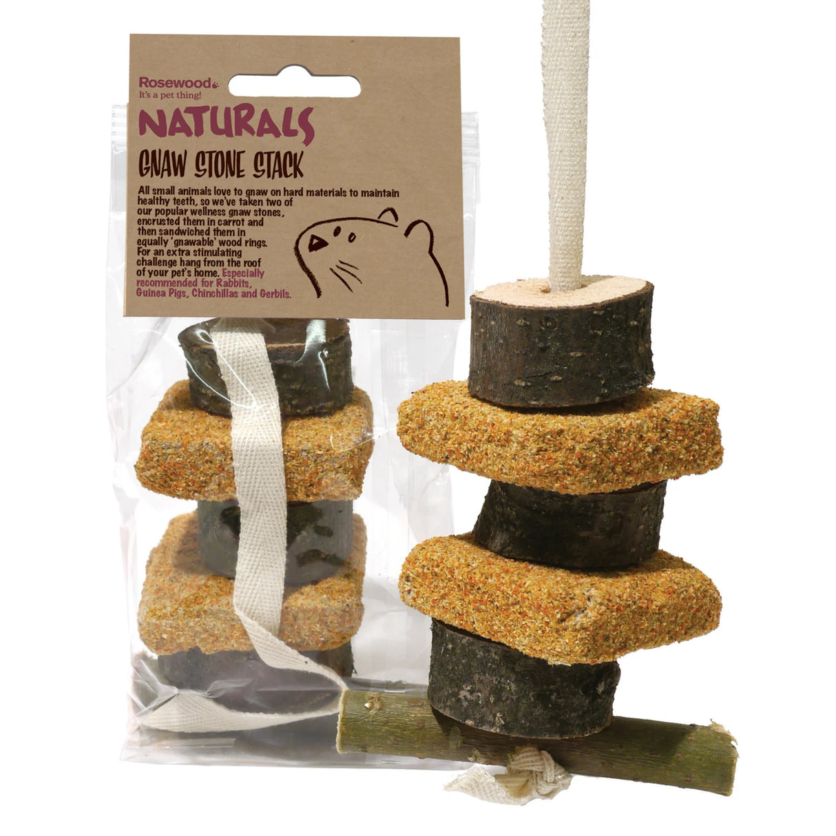Rosewood Naturals Small Animal Gnaw Stone Stack - Mill Race Garden Centre