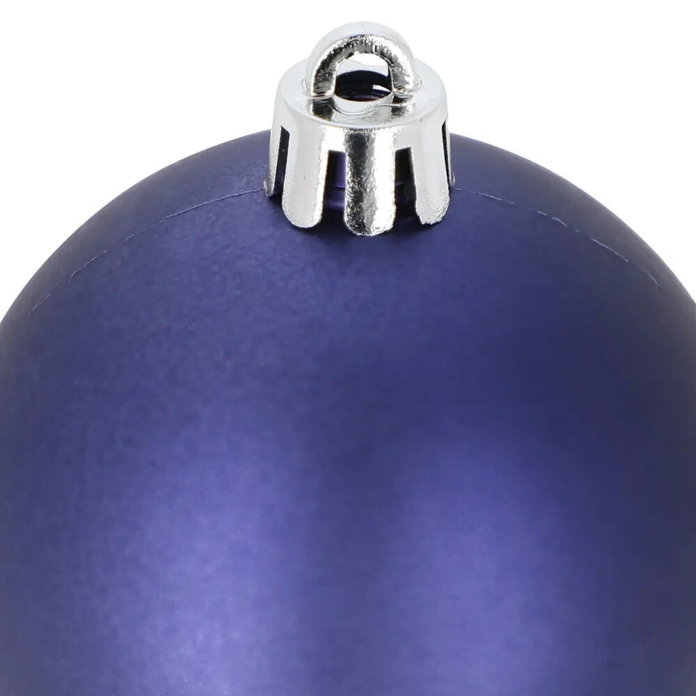 Mica Decorations Shatterproof Christmas Baubles (Pack of 30, 4 cm) – Recycled Polystyrene Tree Ornaments - Blue, Purple, Cream, Light Brown