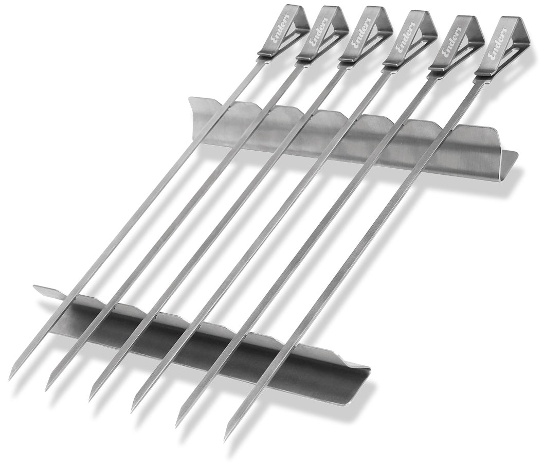Enders Kebab Skewers w/Stands 6pk - Mill Race Garden Centre