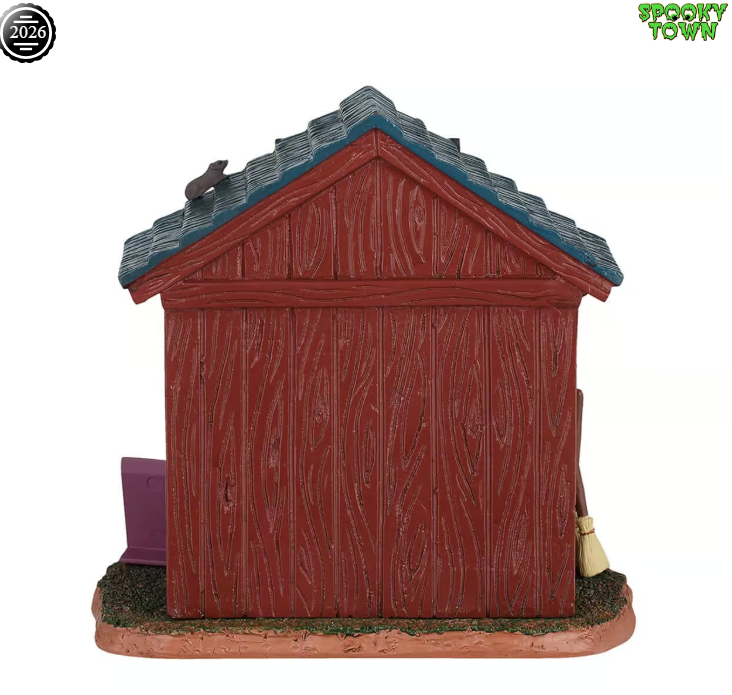 Lemax Spooky Town Spooky Spirits Cafe table accent featuring a haunted cafe scene with spooky decorations and detailed miniature figures.