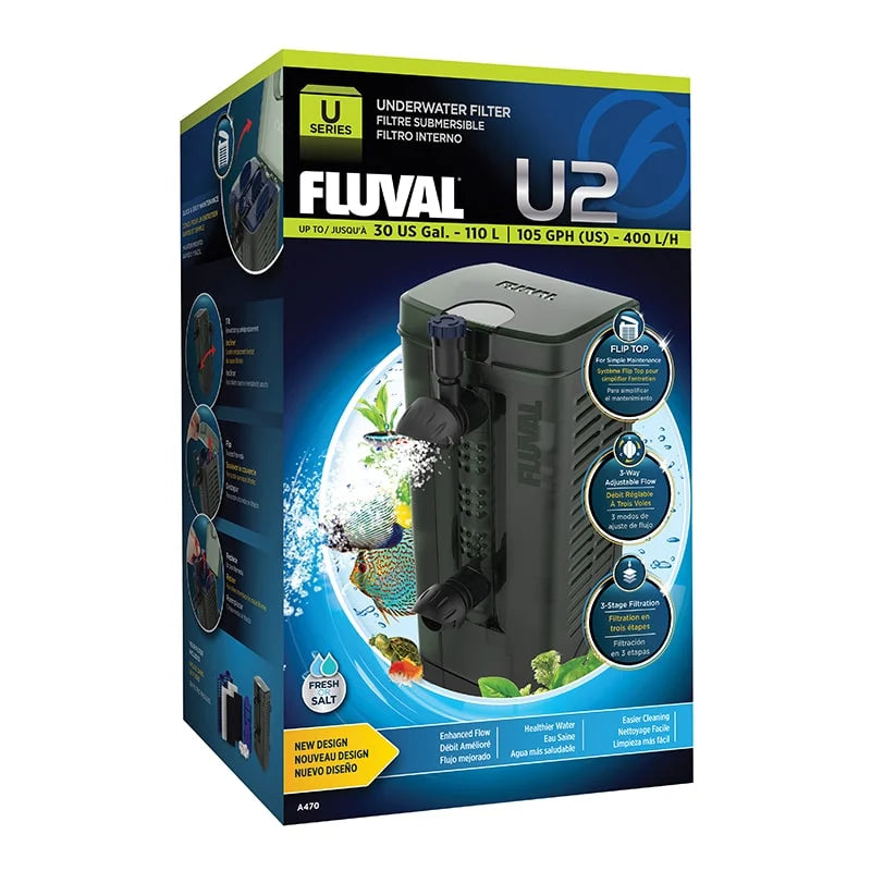 Fluval Underwater Aquarium Filter U2 - Mill Race Garden Centre