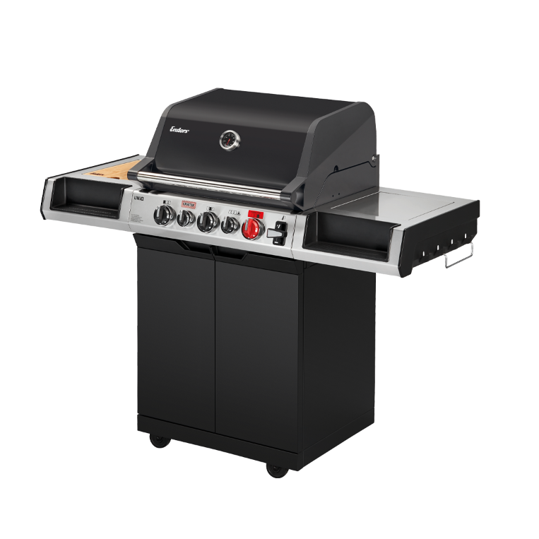 Enders Uniq 3 IK Cruster gas BBQ with a sleek design and multiple burners, perfect for outdoor grilling.