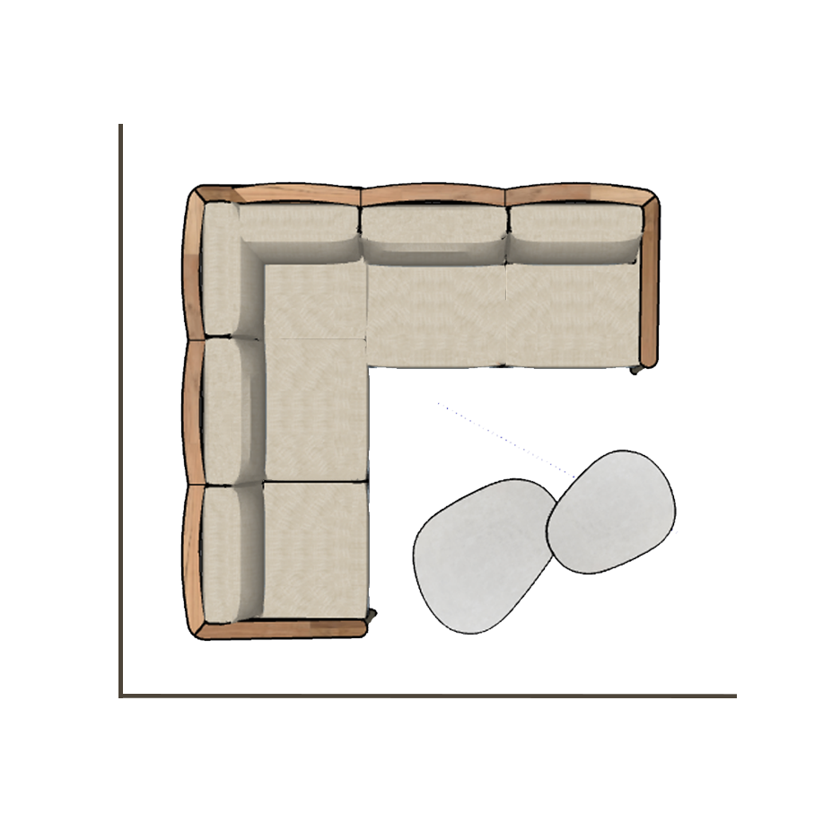 4 Seasons Outdoor Olivia modular lounge set with Monroe coffee tables, featuring metal furniture for outdoor relaxation.