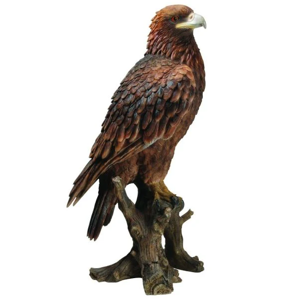Real Life Golden Eagle Ornament Size B by Vivid Arts - Mill Race Garden Centre