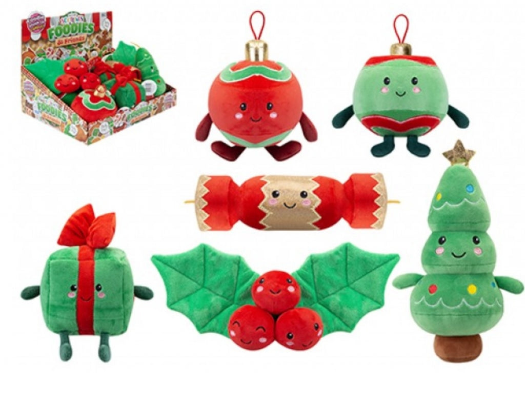 16cm Christmas Soft Foodies Friends Toy Assorted - Mill Race Garden Centre