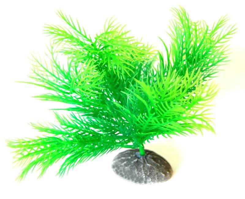Aquarium Decoration Plastic Fern Green 14cm - Mill Race Garden Centre