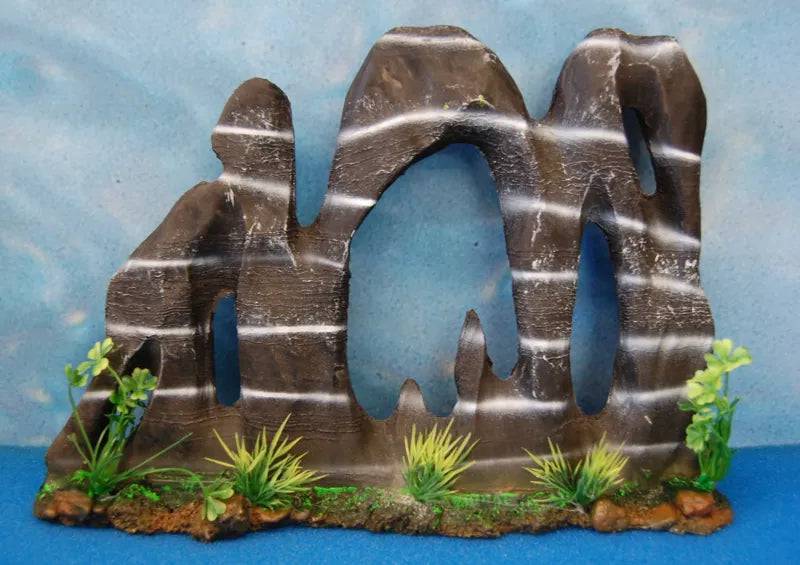 Aquarium Resin Ornament - Large Rock Arches 43cm - Mill Race Garden Centre