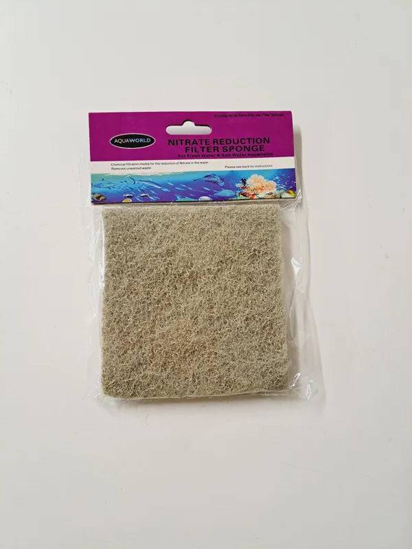 Aquaworld Nitrate Sponge Aquarium Filter Media 9.6 x 9.6cm - Mill Race Garden Centre