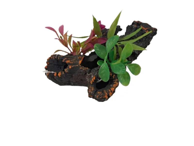Hollow Split Log Aquarium Ornament - Mill Race Garden Centre
