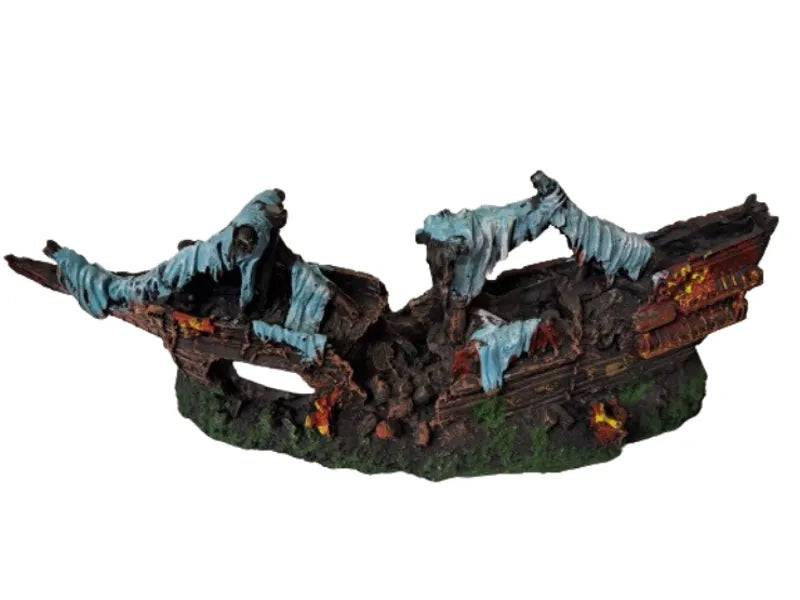 Medium Shipwreck with Water Aquarium Ornament - Mill Race Garden Centre