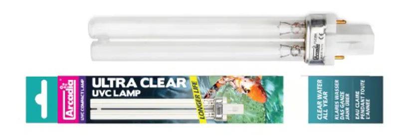Arcadia Ultra Clear 13w Replacement UVC PL Bulb for Sterilisers - Mill Race Garden Centre