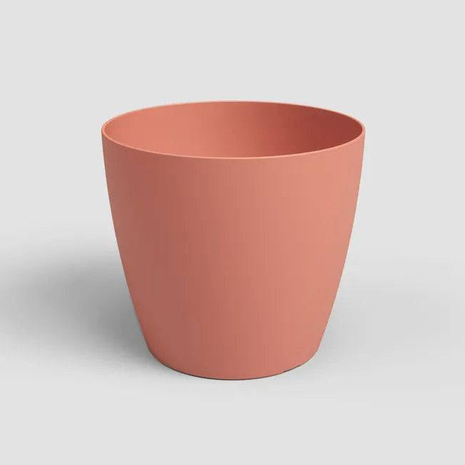Artevasi San Remo Pot Matte 16cm in dry pink, a stylish gardening plant container with a smooth matte finish.