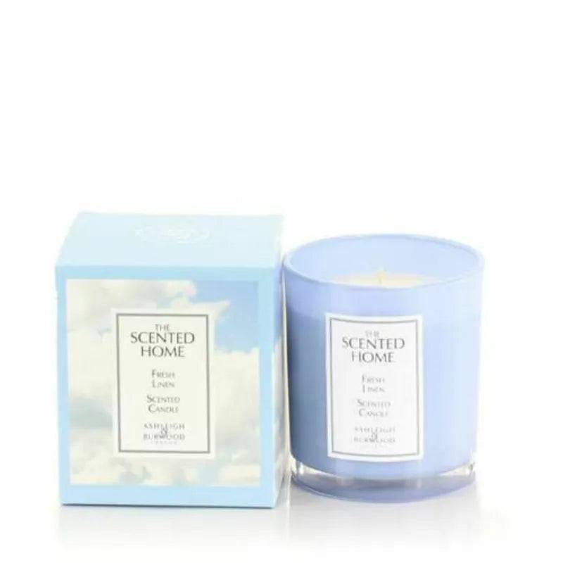 Scented Home Candle Jar Fresh Linen - Mill Race Garden Centre