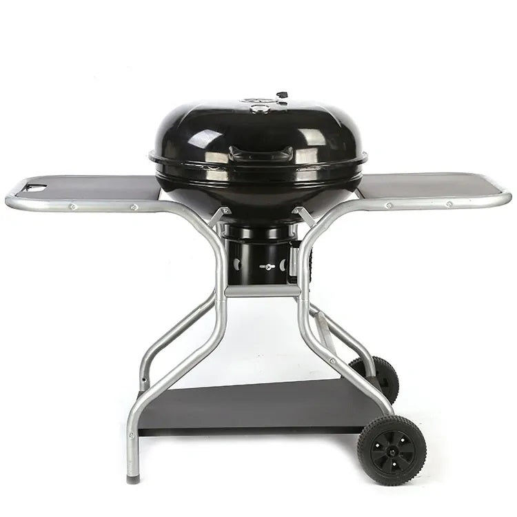 Atom Grills 22" Kettle Charcoal BBQ Grill With Side Shelves - Mill Race Garden Centre