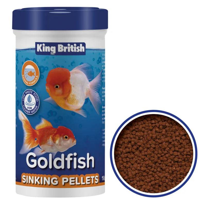 King British Goldfish Sinking Pellets 150g - Mill Race Garden Centre