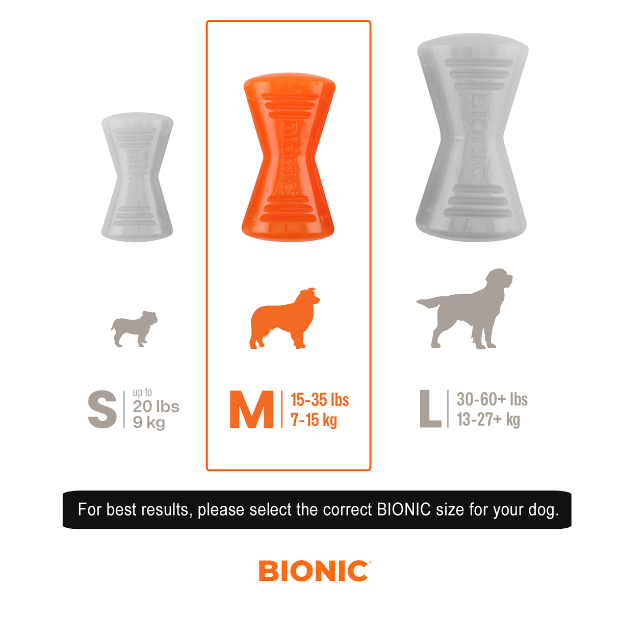 BIONIC Bone Medium 12cm (5in) - Mill Race Garden Centre