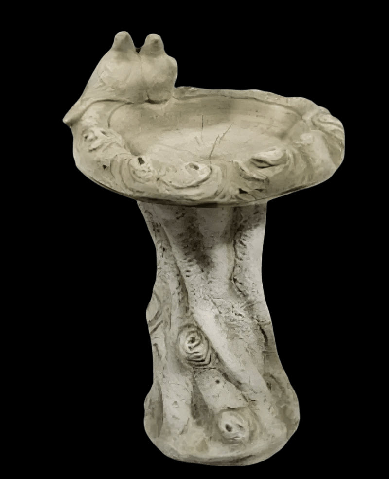 Melmar Stone Sherwood Green Dove Pedestal Bird Bath - Mill Race Garden Centre