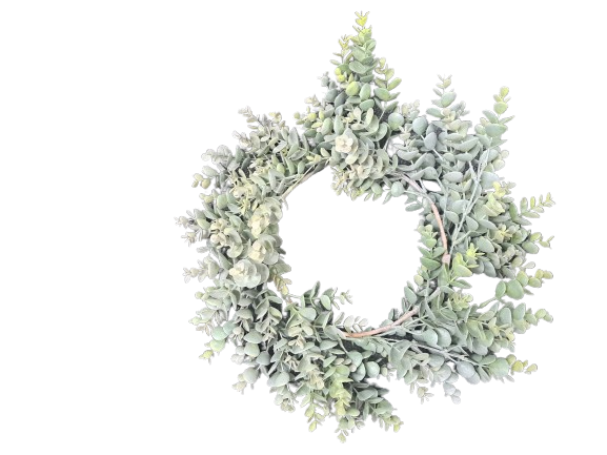 Eucalyptus Wreath Grey/Green 40cm