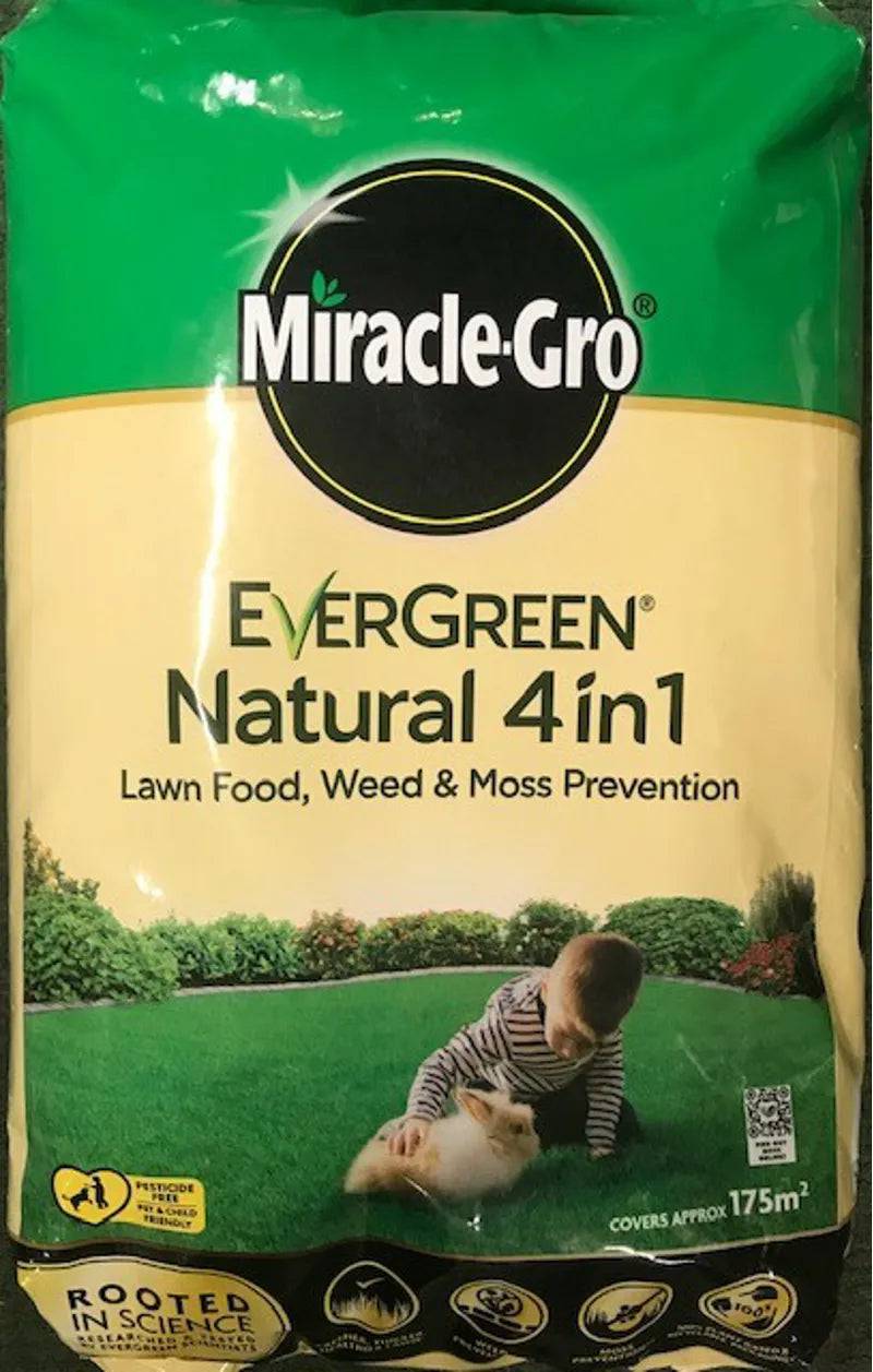 Miracle-Gro Natural 4In1 1X175M2 New 7 Kg - Mill Race Garden Centre