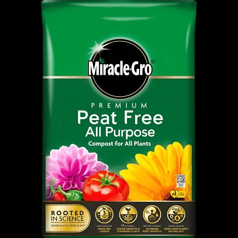 Miracle-Gro Ap Peat Free Compost 40L - Mill Race Garden Centre