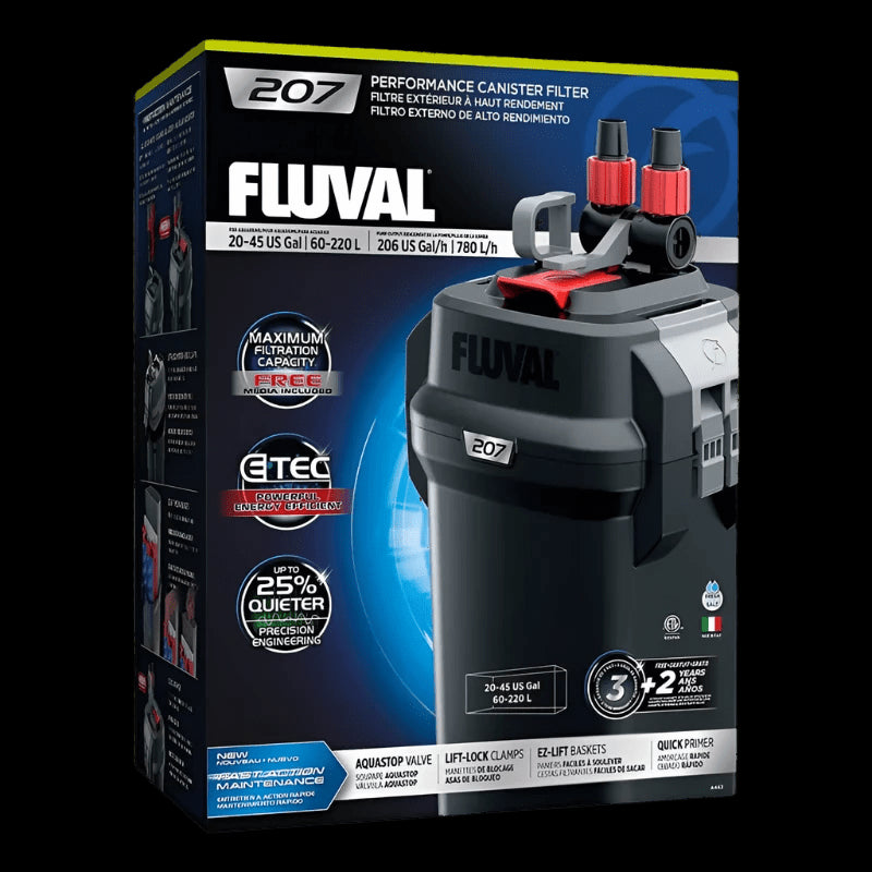 Fluval 207 Performance Canister Filter - Mill Race Garden Centre