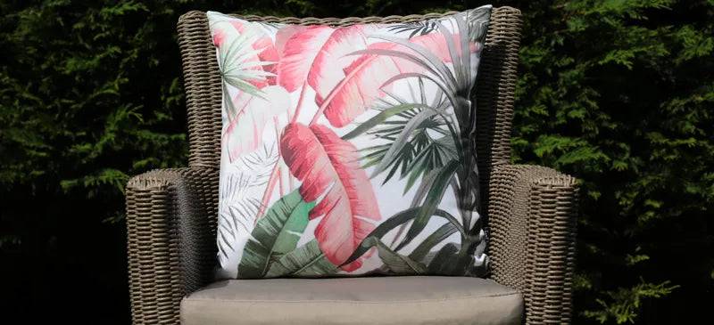 Scatter Cushion Tropical Palms LS8-0043 45 x 45 - Mill Race Garden Centre