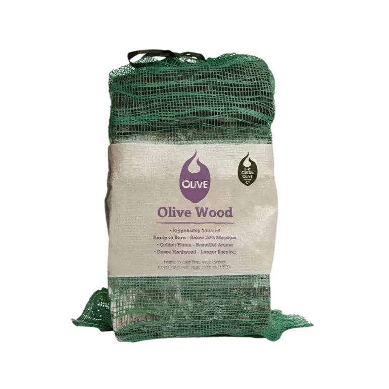 Olive Firewood Logs 10kg by The Green Olive Firewood Company - Mill Race Garden Centre