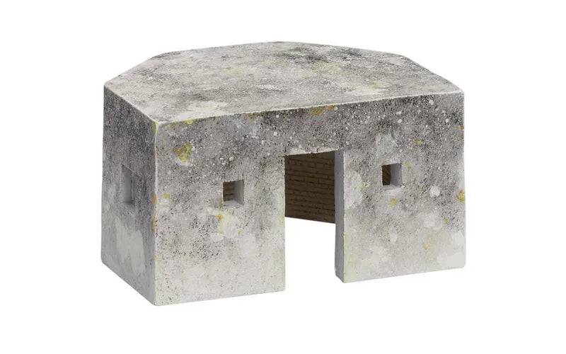 Hornby Skaledale R8787 resin pillbox model, detailed Type FW3/24 design, used for model railway scenery.