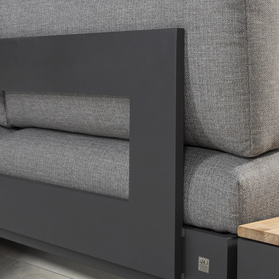 4 Seasons Outdoors Ibiza Corner Modular Sofa with Coffee Table and Side Table - Mill Race Garden Centre