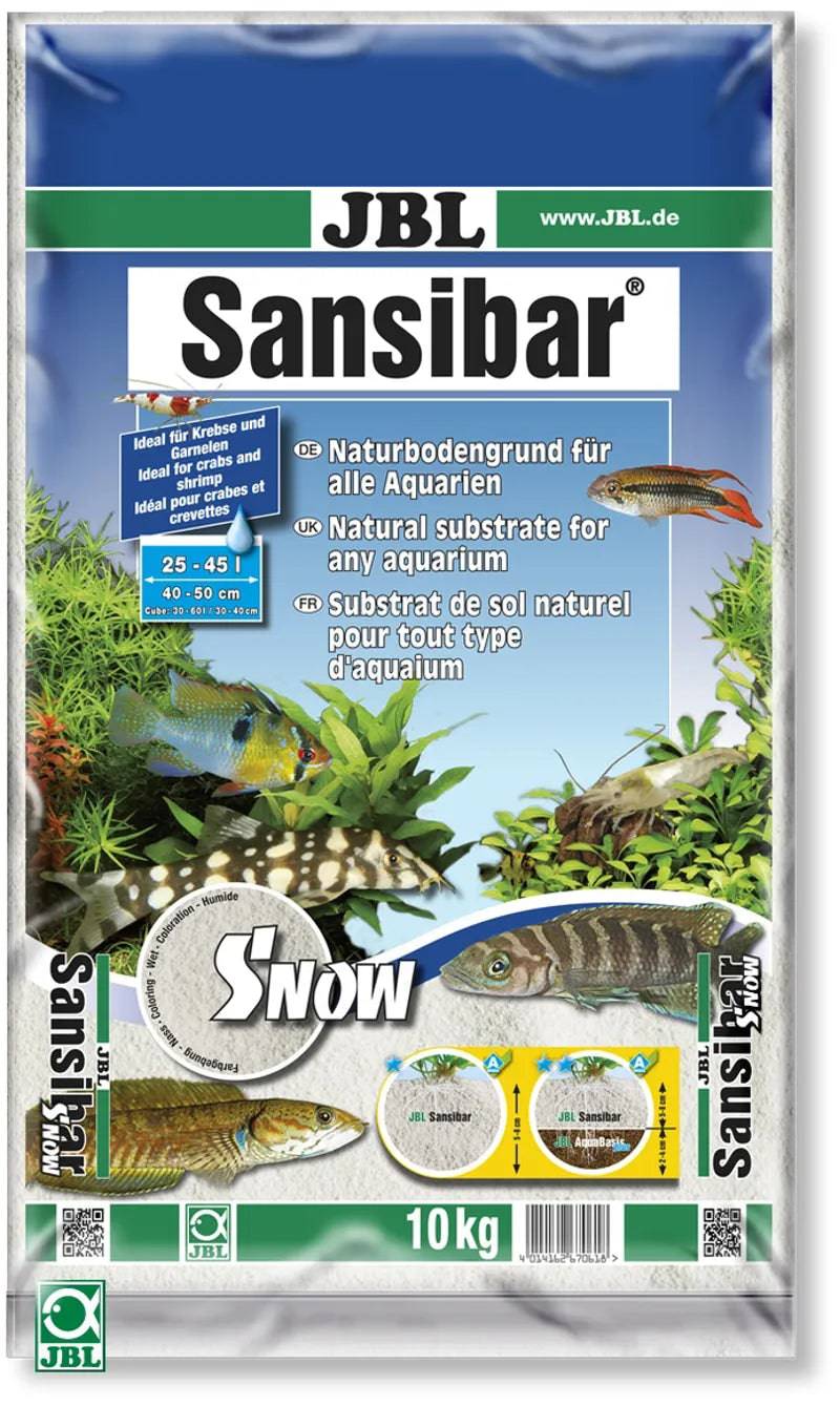 JBL Sansibar Snow White Fine Aquarium Substrate 10kg - Mill Race Garden Centre
