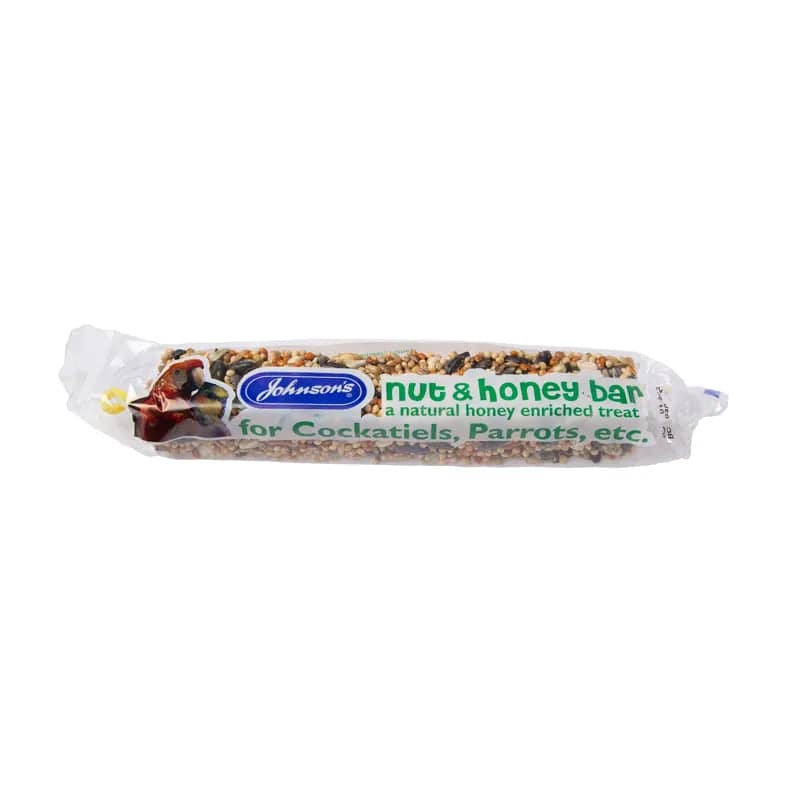 Johnsons Nut and Honey Bar for Cockatiels and Parrots 50g - Mill Race Garden Centre