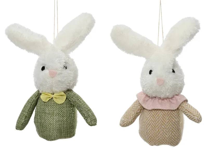 15cm Hanging Easter Rabbit Assorted by Kaemingk - Mill Race Garden Centre
