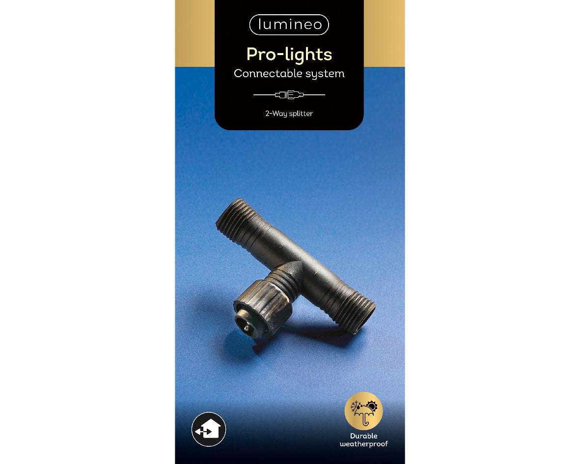 230V 2 Way Splitter Outdoor by Lumineo - Mill Race Garden Centre