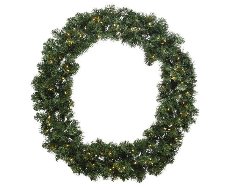 35cm Imperial Wreath Battery Operated 20 Warm White LEDs by Kaemingk - Mill Race Garden Centre