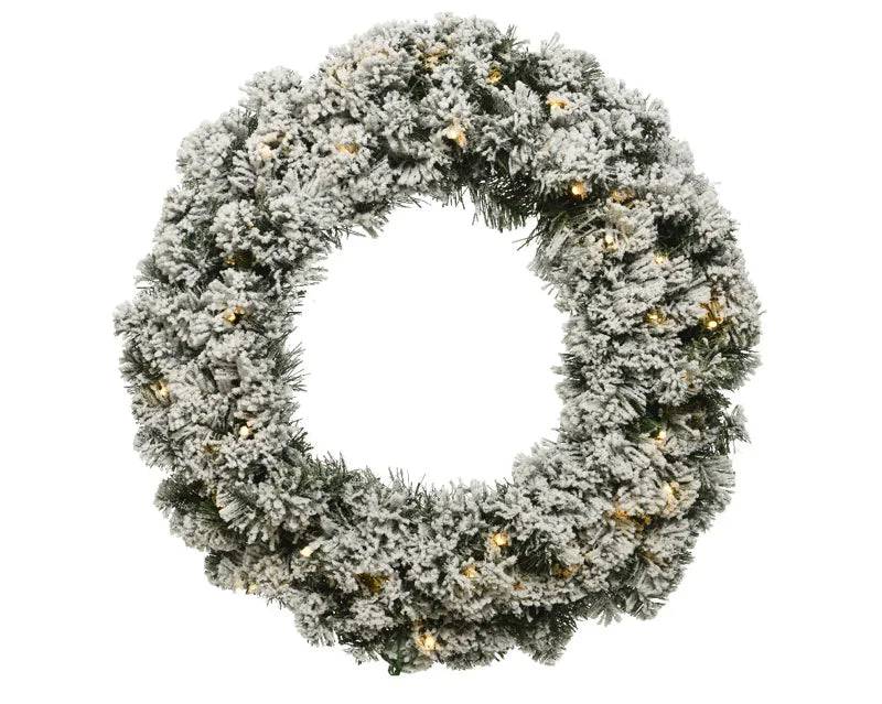 50cm Pre-lit Battery Operated Imperial Wreath by Kaemingk - Mill Race Garden Centre