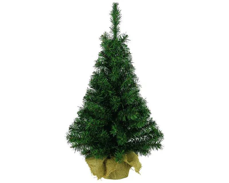 90cm Green Imperial Mini Tree in Jute Bag - Mill Race Garden Centre