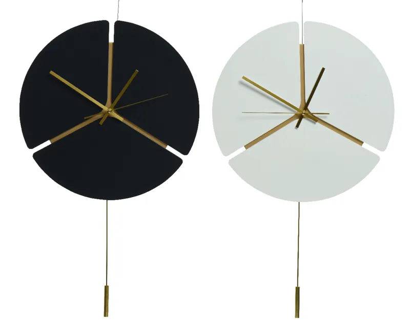 Clock Mdf Round 2Col Ass 40x65cm - Mill Race Garden Centre
