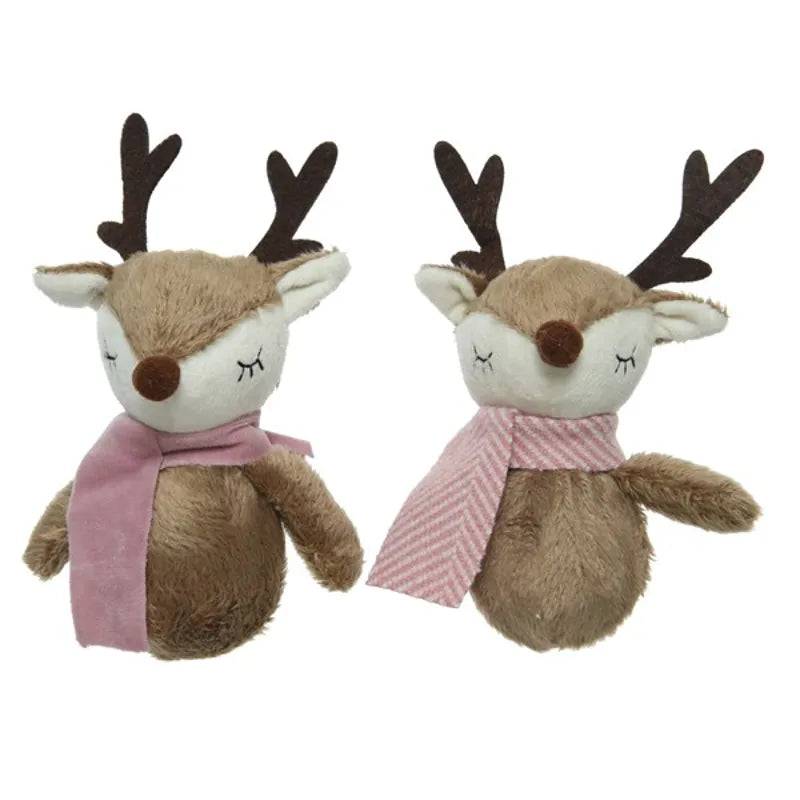 Deer 12cm Polyester 2ass - Mill Race Garden Centre
