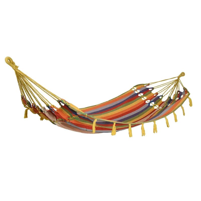 Hammock Polyester Cotton Outdoor 1x2m - Mill Race Garden Centre