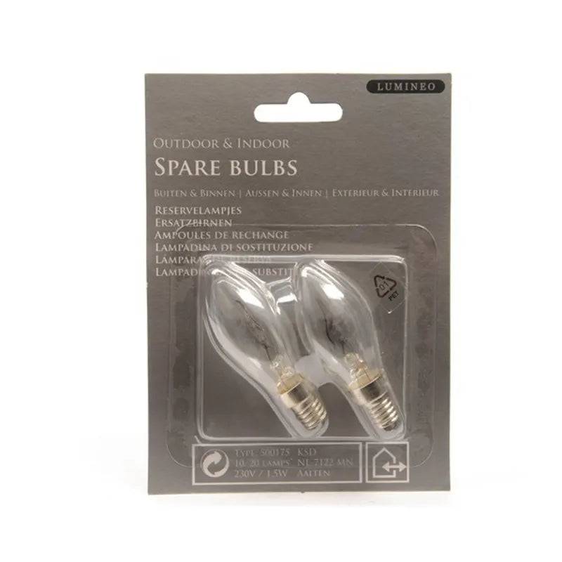 Spare Bulbs Flame 230v - 1.5v - Mill Race Garden Centre