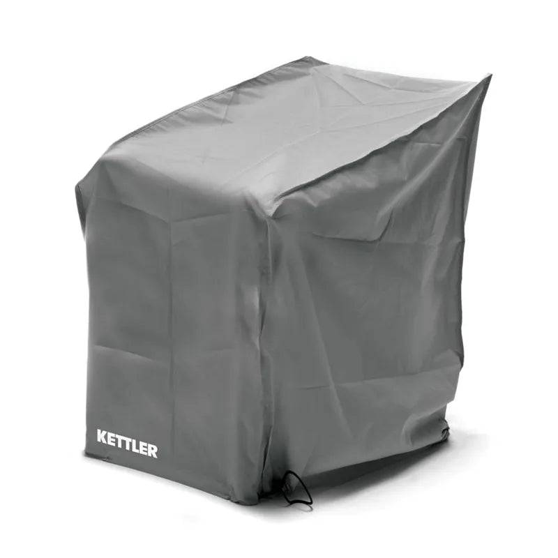 Kettler Protective Cover for Classic Recliner, weather-resistant furniture accessory in dark grey fabric, designed to protect outdoor furniture.