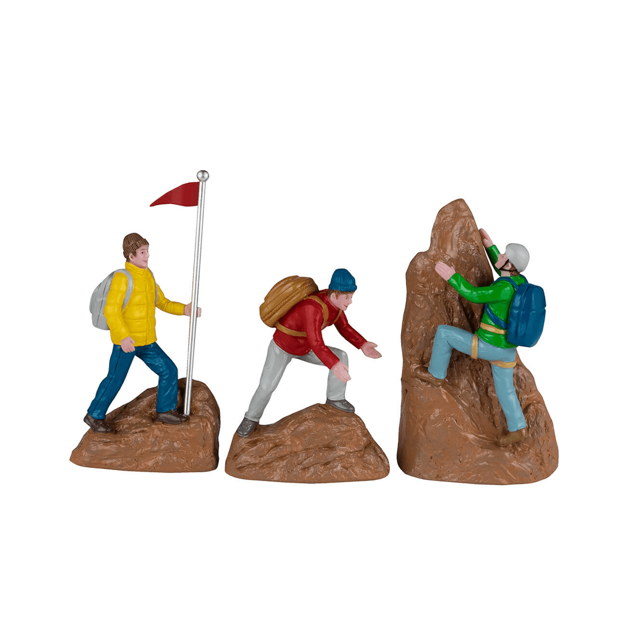 Rock Climbers Set of 3 Lemax Christmas Village Figurine - Mill Race Garden Centre