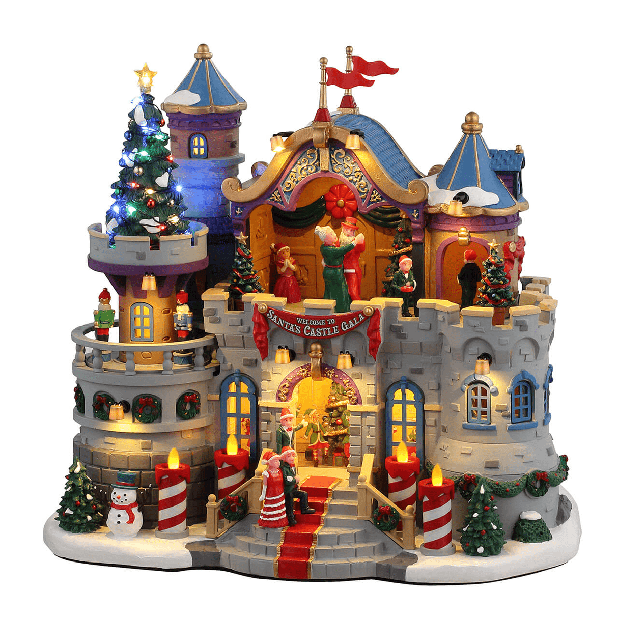Santa's Castle Gala With 4.5V Adaptor Lemax Christmas Village Sights and Sounds - Mill Race Garden Centre
