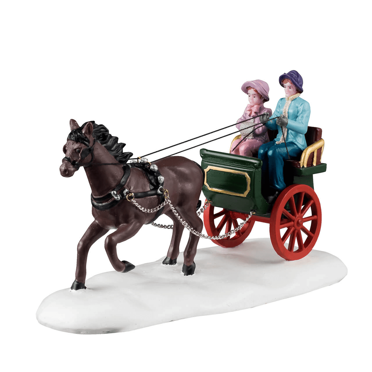 Winter Carriage Ride Lemax Christmas Village Table Accent - Mill Race Garden Centre