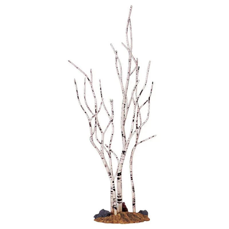 9 Inch Birch Tree Lemax Christmas Village Accessory - Mill Race Garden Centre