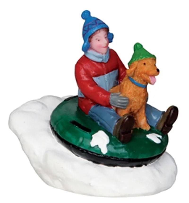 Tubing Buddies Lemax Christmas Village Figurine - Mill Race Garden Centre