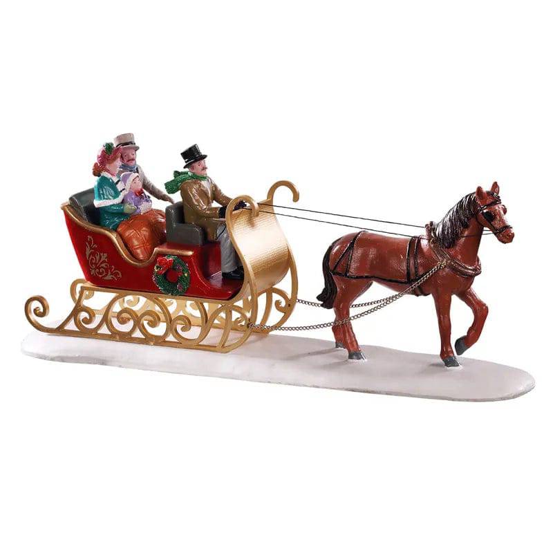Victorian Sleigh Ride Lemax Christmas Village Table Accent - Mill Race Garden Centre