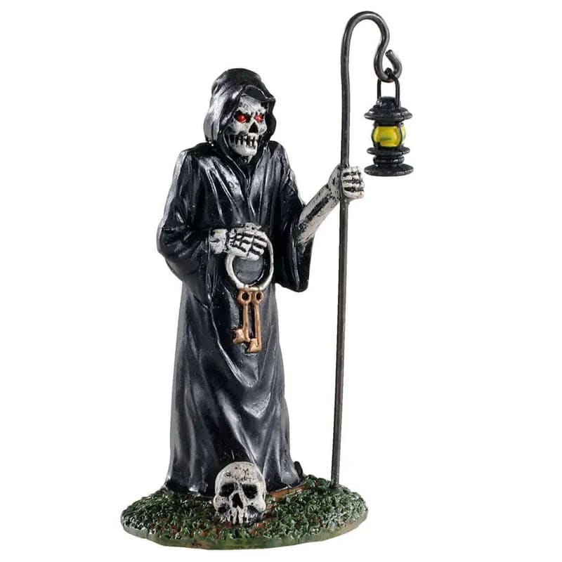 Lemax Spooky Town Keymaster figurine from Lemax Spooky Town collection, detailed Halloween-themed decorative figurine.