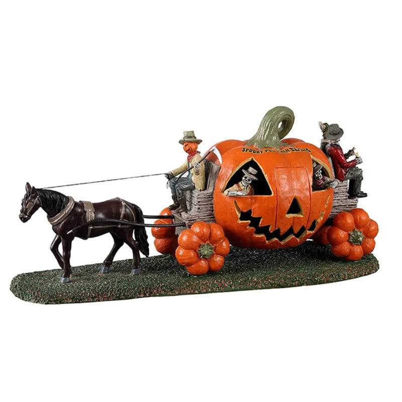 Spooky Pumpkin Express Lemax Spooky Town Table Accent - Mill Race Garden Centre